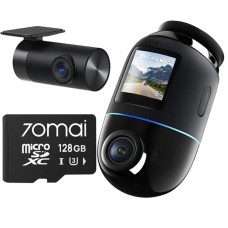 Відеореєстратор 70MAI X800 4K Dual Set + карта пам'яті 128 ГБ