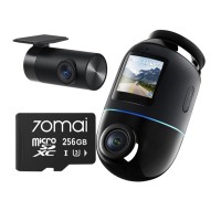 Відеореєстратор 70MAI X800 4K Dual Set DVR + карта пам'яті 256 ГБ