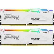 Оперативна пам'ять Kingston FURY Beast RGB DDR5 64GB (2 x 32GB) 6400 CL32 EXPO white