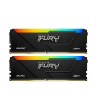 Оперативна пам'ять Kingston FURY Beast RGB DDR4 16 ГБ (2 x 8 ГБ) 3200 CL16 black