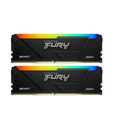 Оперативна пам'ять Kingston FURY Beast RGB DDR4 16 ГБ (2 x 8 ГБ) 3200 CL16 black