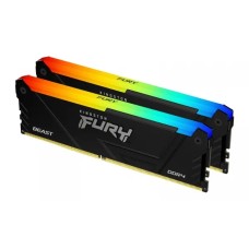 Оперативна пам'ять Kingston FURY Beast RGB DDR4 32GB (2 x 16GB) 3200 CL16 black