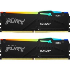Оперативна пам'ять Kingston FURY Beast RGB DDR5 32 ГБ (2 x 16 ГБ) 6000 CL30 black