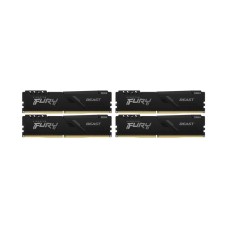 Оперативна пам'ять Kingston FURY Beast DDR4 RAM 128GB (4 x 32GB) 3600 CL18 black