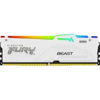 Оперативна пам'ять Kingston FURY Beast RGB DDR5 16GB 6000 CL30 EXPO білий