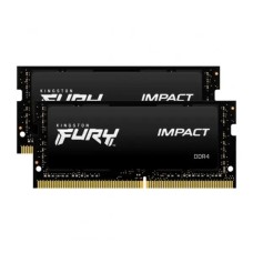 Оперативна пам'ять Kingston FURY Impact DDR4 64GB (2 x 32GB) 3200 CL20 SODIMM black