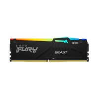 Оперативна пам'ять Kingston FURY Beast RGB DDR5 16GB 5600 CL40 black