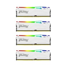 Оперативна пам'ять RAM Kingston FURY Beast RGB DDR5 128GB (4 x 32GB) 5200 CL40 white