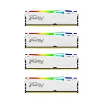 Оперативна пам'ять RAM Kingston FURY Beast RGB DDR5 64GB (4 x 16GB) 5200 CL40 white