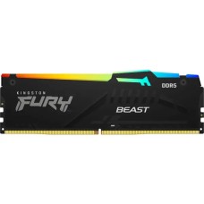 Оперативна пам'ять RAM Kingston FURY Beast RGB DDR5 32GB 5600 CL40 black