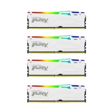 Оперативна пам'ять RAM Kingston FURY Beast RGB DDR5 128GB (4 x 32GB) 5600 CL40 white