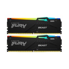 Оперативна пам'ять RAM Kingston FURY Beast RGB DDR5 32GB (2 x 16GB) 5200 CL40 black