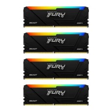 Оперативна пам'ять RAM Kingston FURY Beast RGB DDR4 32GB (4 x 8GB) 3600 CL17 black