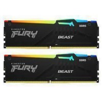 Оперативна пам'ять Kingston FURY Beast RGB DDR5 64GB (2 x 32GB) 6000 CL30 black