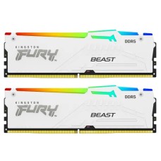 Оперативна пам'ять RAM Kingston FURY Beast RGB DDR5 32GB (2 x 16GB) 6000 CL36 white