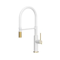 Змішувач Quadron Gemma Q Line 3623501WHMPVDG1 Snow white/gold Нержавіюча сталь