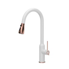 Змішувач Quadron 3573591_WHMPVDC1 Jessica white/copper Stainless steel