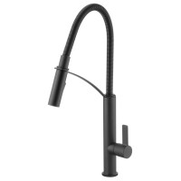 Кухонний змішувач Deante Gerbera BGB N72M Nero латунний кран