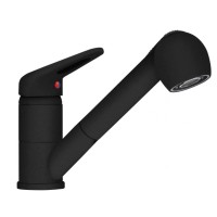 Змішувач Franke Prince II Pull-Out spray black Mat