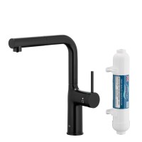 Змішувач KFA Armatura Duero Pure Move 6623-422-81 Matte Black Stainless Steel