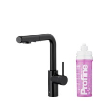 Змішувач KFA Armatura Arura Duero Pure Basic Pull-Out 6623-115-81 Black Stainless Steel