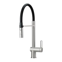 Змішувач Deante Magnetic BRM_F72M steel/black