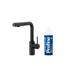 Змішувач KFA Armatura Arura Duero Pure Basic Pull-Out 6623-113-81 black з нержавіючої сталі