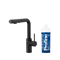 Змішувач KFA Armatura Arura Duero Pure Basic Pull-Out 6623-113-81 black з нержавіючої сталі