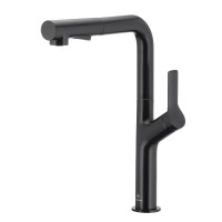 Змішувач KFA Armatura Arura Duero Design 6623-220-81 black Stainless steel