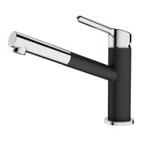 Змішувач Franke Orbit Pull-Out Chrom/Onyx латунь