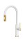 Змішувач Quadron Jennifer Q Line Slim 3623510WHM Snow white/gold Stainless steel