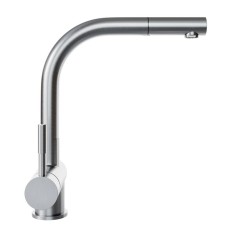 Змішувач Globalo Lobio silver з нержавіючої сталі