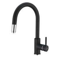 Кухонний змішувач Alveus Delos 1129022 чорний з нержавіючої сталі 