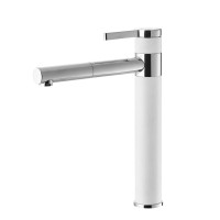 Кухонний змішувач Alveus Zina 1129058 латунний білий