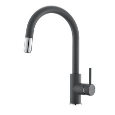 Кухонний змішувач латунний сірий Alveus Delos-P 1141969