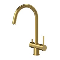 Змішувач Quadron Caren 3623512PVDG1 gold Stainless steel