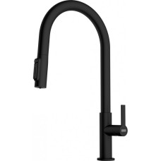 Змішувач Franke Maris Slim Clear Water Pull-out J black латунь