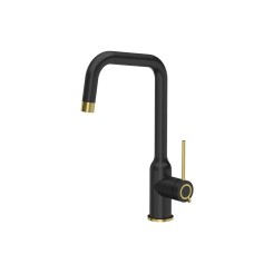 Змішувач Quadron 3523501_BLMPVDG1 Natalie black/gold Stainless steel