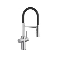 Змішувач Blanco Catris-S FLEXO 526706 Chrome/black Chrome