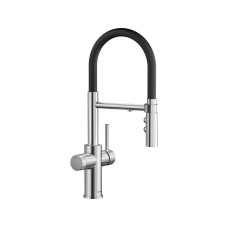 Змішувач Blanco Catris-S FLEXO 526706 Chrome/black Chrome