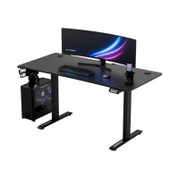 Ultradesk LEVEL V2 (чорний - без підкладки) (електричне регулювання)