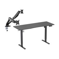 Електричний стіл Silver Monkey ED-160 black + UM-800 (газова пружина)