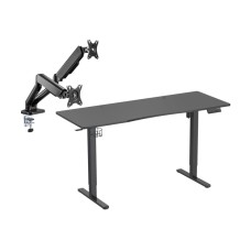 Електричний стіл Silver Monkey ED-160 black + UM-800 (газова пружина)