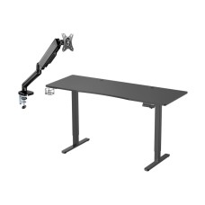 Електричний стіл Silver Monkey ED-160 black + UM-600 (газова пружина)