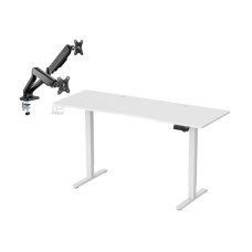 Електричний стіл Silver Monkey ED-160 white + UM-800 (газова пружина)