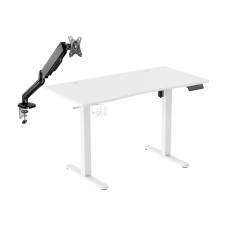 Електричний стіл Silver Monkey ED-120 white + UM-600 (газова пружина)