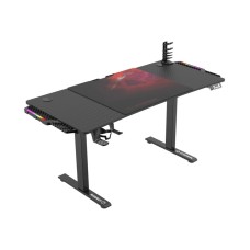Ultradesk LEVEL V2 LED RGB (чорно-червоний) (електричне регулювання)