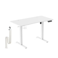 Електричний стіл Silver Monkey ED-120 white + кабельний канал EE-120