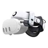 Ремінець BoboVR S3 Pro для Meta Quest 3 + зовнішній акумулятор B100 white-black