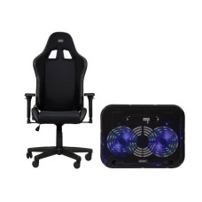 Ігрове крісло SMX Deriba + охолоджувальна підставка для ноутбука Devi